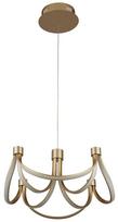 Šviestuvas kabinamas Searchlight Signature 58184-8GO, LED, 2700 °K x 42 W, balta sp. / aukso sp.