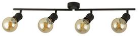 Šviestuvas nukreipiamasis Searchlight Dance 4Lt Split Bar 45202-4BK, E27, 4 x 60 W, nėra gaubto