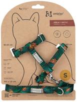 Kačių petnešos su pavadėliu Amiplay BeHappy, 150 cm x 15 mm, žalia sp.