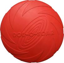 Žaislas šuniui, skraidantis Pet Nova Frisbee, 22 cm, Ø 22 cm, raudona sp., 22 cm
