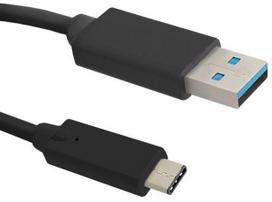 Kabelis Qoltec USB 3.1 type C 50491 USB 3.0 A male, USB male, 1.2 m, juoda sp.