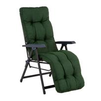 Lauko kėdė Patio Lena Plus A091-23IB, juoda sp./žalia sp., 80 cm x 58 cm x 107 cm