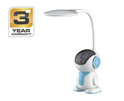 Darbo stalo šviestuvas Standart Robo BL1618 WHITE, LED, 7W, balta sp./mėlyna sp.