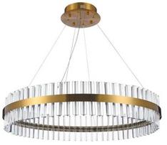 Šviestuvas kabinamas AZzardo Francesca 80 AZ5262, LED, 3000 °K, 1 x 50 W, skaidri sp./žalvario sp.