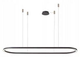 Šviestuvas kabinamas AZzardo Elena AZ5055, LED, 3000 °K, 1 x 50 W, balta sp./juoda sp.