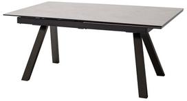 Valgomojo stalas išskleidžiamas MC Akcent Tobago, juoda sp./pilka sp., 180 - 260 cm x 95 cm x 77 cm