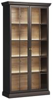 Vitrina Gala Meble Lucca W2D, juoda sp., 102.5 cm x 40.5 cm x 200 cm