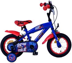 Vaikiškas dviratukas su papildomais ratukais, vaikų Volare Sonic Prime 31259-SAFW, mėlyna sp./raudona sp., 12"
