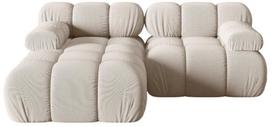 Modulinė sofa Micadoni Bellis 3D, smėlio sp., kairinė, 188 x 155 cm x 64 cm