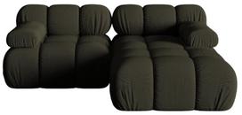Modulinė sofa Micadoni Bellis 3D, žalia sp., dešininė, 188 x 155 cm x 64 cm