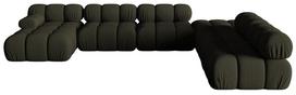 Modulinė sofa Micadoni Bellis 3D, žalia sp., dešininė, 376 x 282 cm x 64 cm