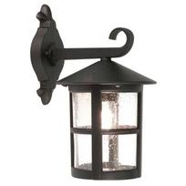 Sieninis lauko šviestuvas Elstead Lighting Hereford 1, 60W, E27, IP43, juoda sp., 20 cm x 34.5 cm
