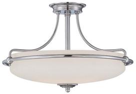 Šviestuvas lubų Elstead Lighting Griffin QZ-GRIFFIN-SFM-AN, E27, 4 x 60 W, balta sp., 52,8 x 52,8 cm