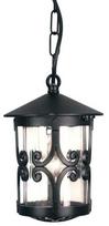 Lauko pakabinamas šviestuvas Elstead Lighting Hereford 1, 60W, E27, IP23, juoda sp., 15 cm x 40.5 - 50 cm