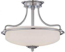 Šviestuvas lubų Elstead Lighting Griffin QZ-GRIFFIN-SFS-AN, E27, 3 x 60 W, balta sp., 42,2 x 42,2 cm