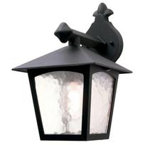 Sieninis lauko šviestuvas Elstead Lighting York 1, 60W, E27, IP43, juoda sp., 18.5 cm x 31 cm
