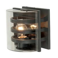 Sieninis lauko šviestuvas Elstead Lighting Frida 1, 60W, E27, IP54, juoda sp., 21 cm x 21 cm