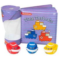 Vonios žaislas, knygos ir žaislų rinkinys Melissa & Doug Tiny Tugboats, violetinė sp.