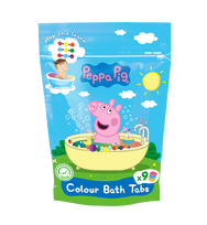Vonios bomba Peppa Pig Colour Bath Tabs, 25 g, 9 vnt.