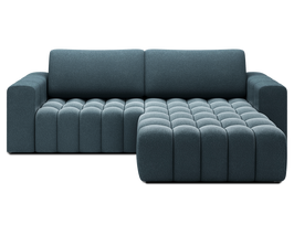 Kampinė sofa - lova Bonett, mėlyna sp., dešininė, 175 x 250 cm x 92 cm