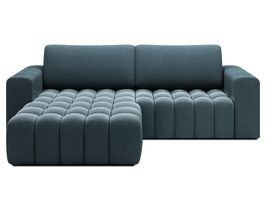 Kampinė sofa - lova Bonett, mėlyna sp., kairinė, 175 x 250 cm x 92 cm