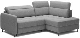 Kampinė sofa - lova Barea, šviesiai pilka sp., dešininė, 208 x 160 cm x 100 cm