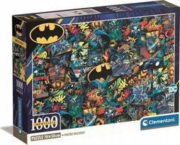 Dėlionė Clementoni Compact Batman 39906, 50 cm x 70 cm, 1000 vnt., įvairių spalvų
