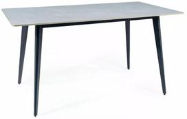 Valgomojo stalas Ivy, juoda sp./pilka sp., 140 cm x 80 cm x 75 cm