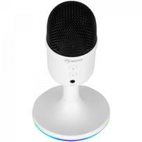 Kondensatorinis mikrofonas Marvo MIC-06 RGB, balta sp.