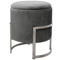 Pufas Akord Furniture Factory Porto, grafito sp., 40 cm x 40 cm x 46 cm