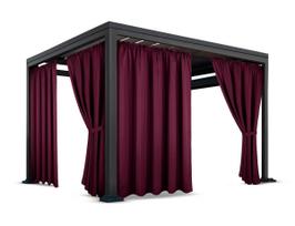 Pavėsinės užuolaidos, 155 cm x 200 cm, juoda sp.
