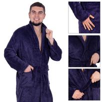 Chalatas Springos HA7382, mėlyna sp., M/L