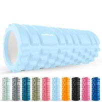 Masažo volelis, jogai Tunturi Yoga Grid Foam Roller 14TUSYO085, 33 cm, 0.85 kg, žydra sp.