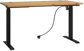Rašomasis stalas reguliuojamo aukščio ADRK Mallo, 138 cm x 67 cm, 70 - 118 cm, ąžuolo sp./juoda sp.