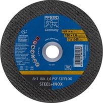 Pjovimo diskas kampiniam šlifuokliui Pferd PSF Steelox, 180 mm x 1.6 mm x 22.23 mm