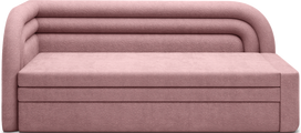Sofa-lova Fabillo Touch 24, rožinė sp., kairinė, 223 x 86 cm x 80 cm