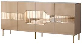 Konsolinis staliukas Kalune Design Milan, aukso sp./bronzos sp., 180 cm x 40 cm x 80 cm