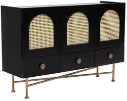 Konsolinis staliukas Kalune Design Cliff 63, ruda sp./juoda sp., 123 cm x 38 cm x 63 cm