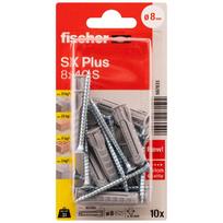 Kaištis su varžtu Fischer SX Plus S, plytoms/betonui, 8 mm x 40 mm, 10 vnt.