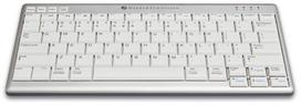 Belaidė kompiuterio klaviatūra BakkerElkhuizen UltraBoard 950, EN, balta sp./sidabro sp.