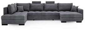 Kampinė sofa - lova Polak Meble London, pilka sp., 353 x 214 cm x 85 cm