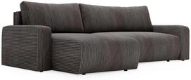 Kampinė sofa - lova Polak Meble Aragon, pilka sp., 245 x 150 cm x 85 cm
