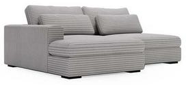 Kampinė sofa - lova Polak Meble Leida, pilka sp., dešininė, 232 x 158 cm x 80 cm