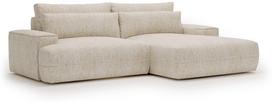 Kampinė sofa - lova Polak Meble Fresh, smėlio sp., kairinė, 272 x 155 cm x 88 cm