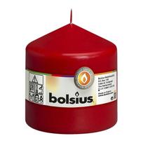 Žvakė, cilindrinė Bolsius, 45 h, raudona sp.