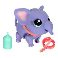 Žaislinis gyvūnas dramblys Moose Toys Little Live Pets Ellie, anglų, pilka sp.