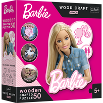 Medinė dėlionė Trefl Barbie 20201, 17 cm x 22 cm, 50 vnt.
