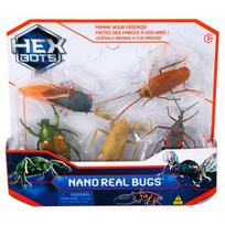 Figūrėlių rinkinys, vabalai Hex Bots Nano Real Bugs, 5 vnt., įvairių spalvų