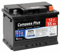 Akumuliatorius Compass Plus, 12 V, 55 Ah, 420 A