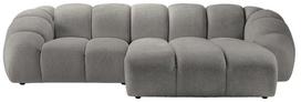 Kampinė sofa Micadoni Home Diana Bub7, pilka sp., dešininė, 294 x 182 cm x 72 cm